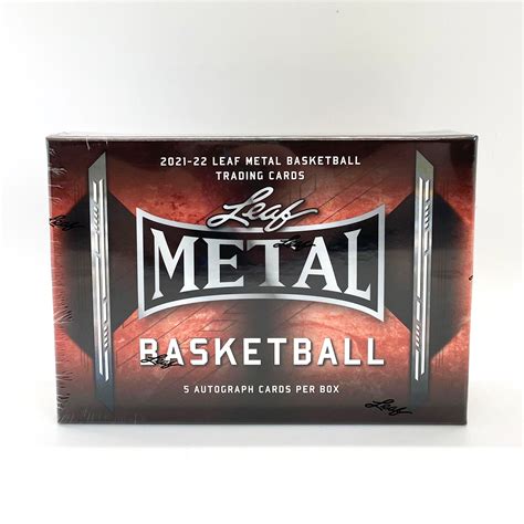 2021/22 leaf metal basketball hobby box|leaf metal basketball boxes.